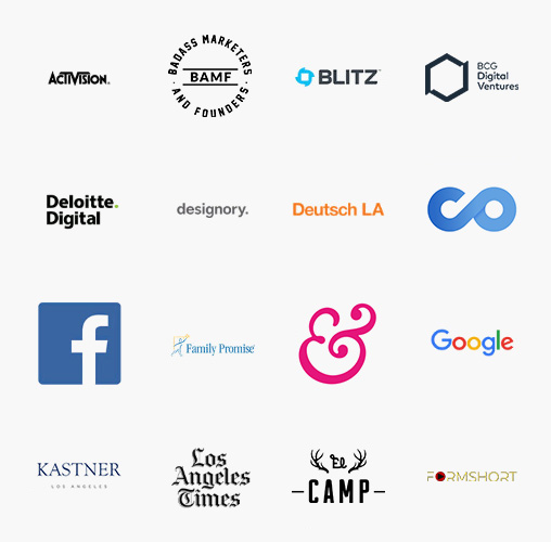 A list of organizations that M-School has worked with