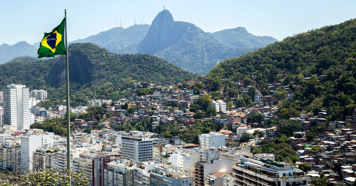 Aerial shot of Rio de Janeiro, Brazil